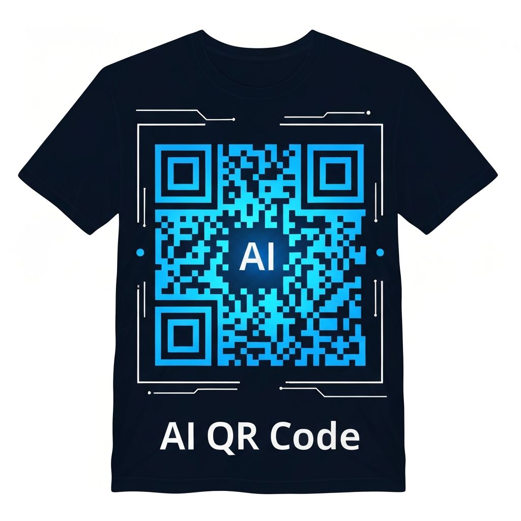 AI QR T-shirt Print